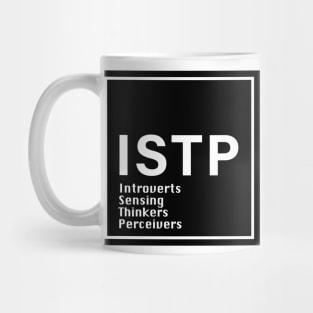 MBTI, ISTP , 16 Personalities , black Mug